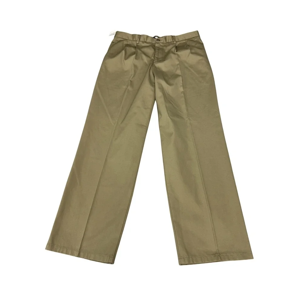 Dockers‎ Mens Signature Khaki D3 Classic Fit Pleated Pants 36x32 Tan MSRP $58